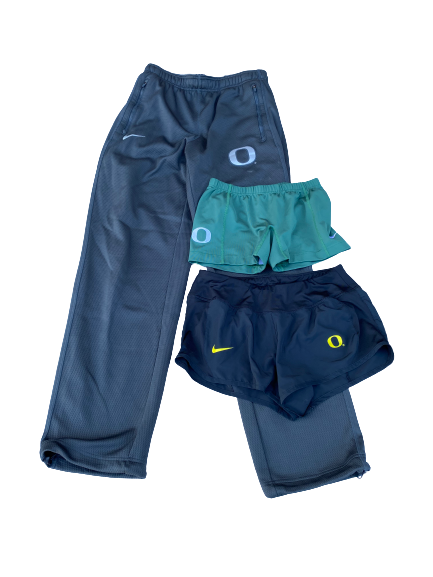 Taylor Agost Oregon Volleyball Set of (1) Sweatpants / (1) Shorts / (1) Spandex (Size S)