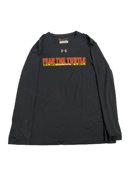 Derek Kief Maryland Football Team-Issued Long Sleeve Shirt (Size XL)