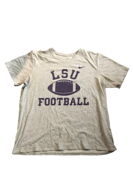 Thaddeus Moss LSU Team Issued T-Shirt with Number on Back (Size XL)