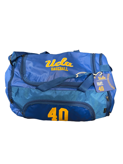 Holden Powell UCLA Baseball Player Exclusive Travel Duffel Bag with Player Tag