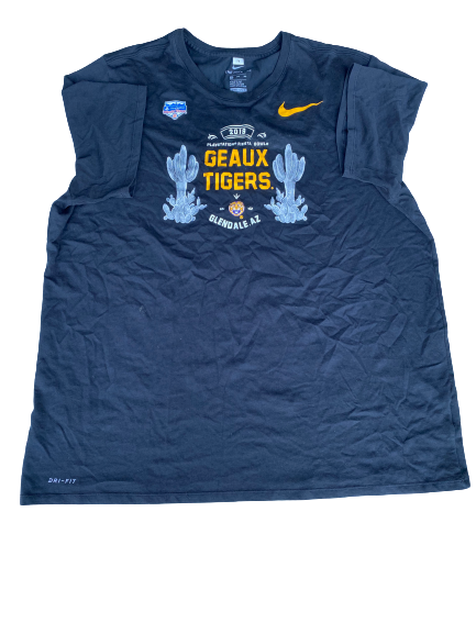 Garrett Brumfield LSU Football Team Issued "2019 Fiesta Bowl" T-Shirt (Size XXXL)
