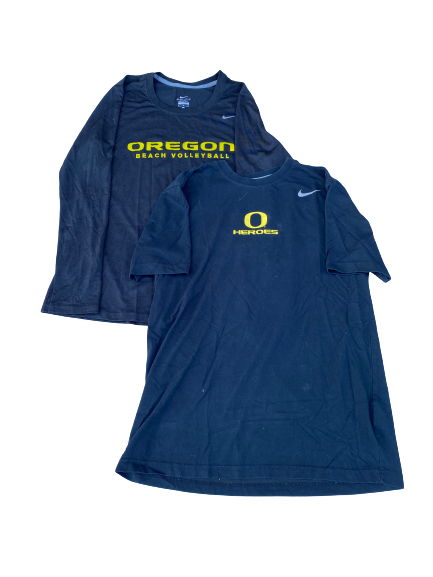 Taylor Agost Oregon Volleyball Set of (2) Shirts (Size M)
