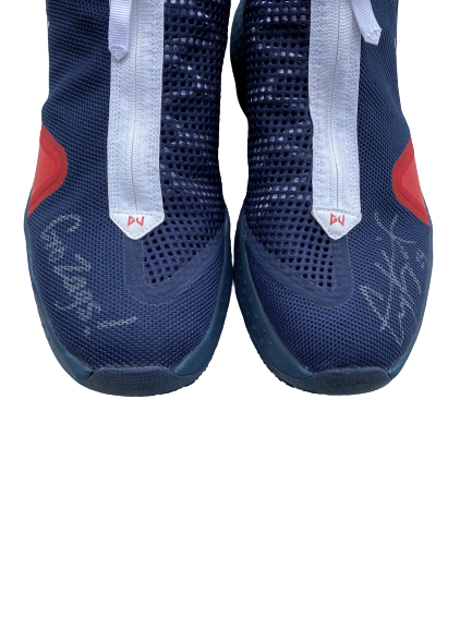 Corey Kispert Gonzaga Basketball 2020-2021 Season SIGNED Player Exclusive Game Worn Shoes (Size 15) - Photo Matched