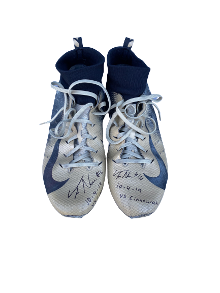 Tre Nixon UCF Football Signed and Inscribed Game-Worn Cleats (10/4/2019)(Photo Matched)(76 Yards/1 touchdown)