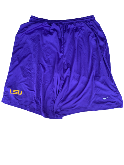 Garrett Brumfield LSU Football Team Issued Shorts (Size XXXXL)