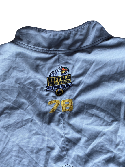 Garrett Brumfield LSU Football Player Exclusive "Citrus Bowl" Jacket with Number on Back (Size XXXL)