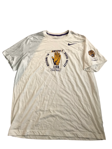 Thaddeus Moss LSU Team Issued T-Shirt (Size XXL)