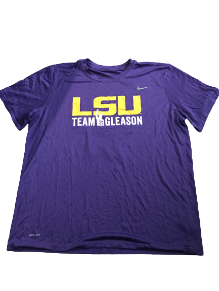 Thaddeus Moss LSU Team Issued "Team Gleason" T-Shirt (Size XXL)