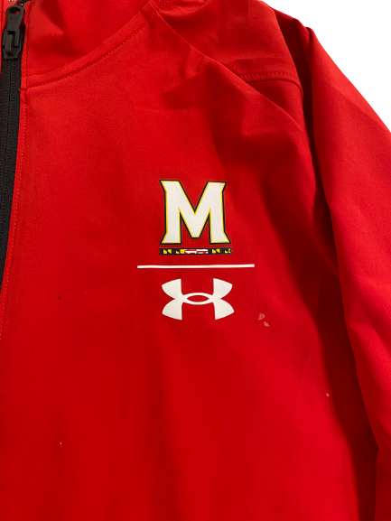 Derek Kief Maryland Football Team-Issued "Respect" Quarter-Zip Jacket (Size L)