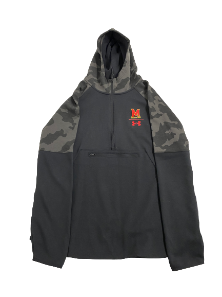 Derek Kief Maryland Football Team-Issued Half-Zip Jacket (Size XL)