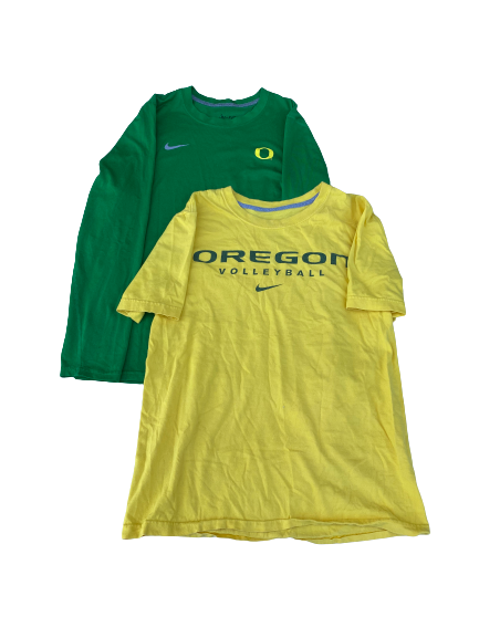 Taylor Agost Oregon Volleyball Set of (2) Shirts (Size S)