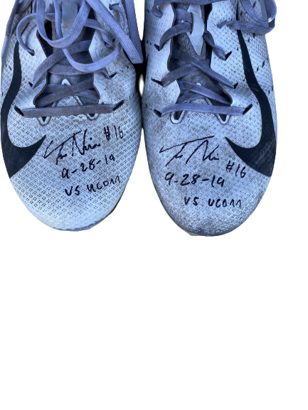 Tre Nixon UCF Football Signed and Inscribed Game-Worn Cleats (9/28/19)