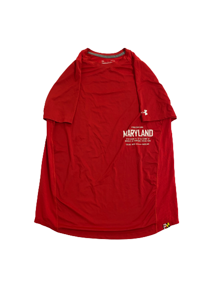 Derek Kief Maryland Football Team-Issued T-Shirt (Size L)