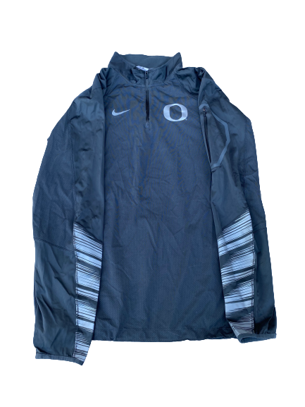 Taylor Agost Oregon Volleyball Quarter-Zip Pullover (Size S)
