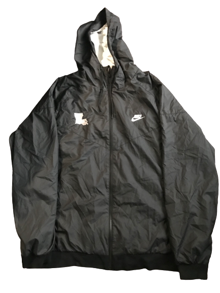 Thaddeus Moss LSU Team Issued Rain Jacket (Size XXL)