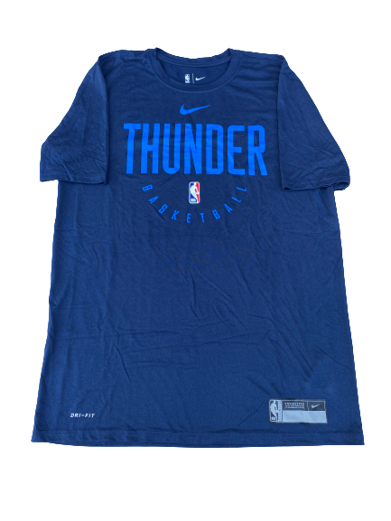 Matt Coleman Oklahoma City Thunder Team Issued Workout Shirt (Size LT)