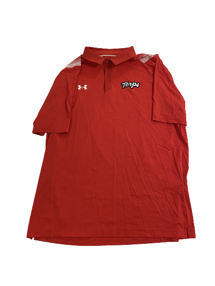 Derek Kief Maryland Football Team-Issued Polo Shirt (Size XL)