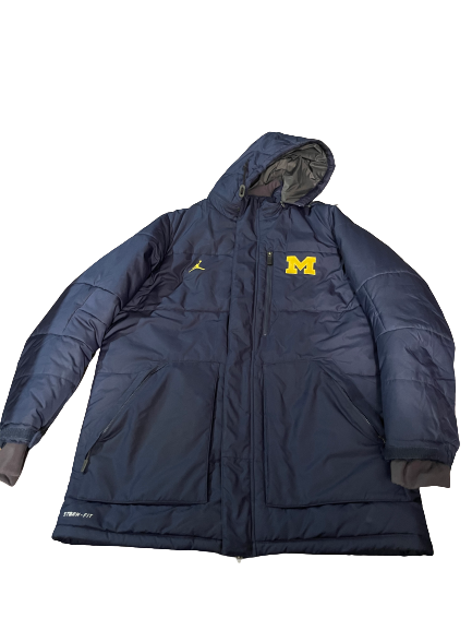 Mike McCray Michigan Football Athlete Exclusive Heavy-Duty Winter Coat (Size XL)