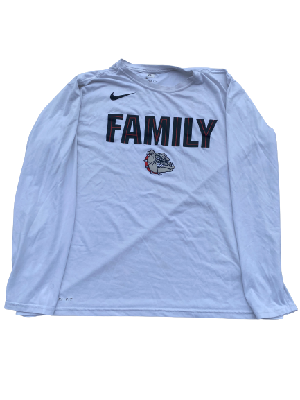 Corey Kispert Gonzaga Basketball 2019 March Madness Worn "Family" Pre-Game Warmup Shirt (Size 2XL)