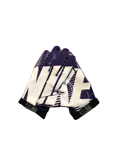 Thaddeus Moss LSU Team Issued Practice Worn Nike Football Gloves (Size XXXL)