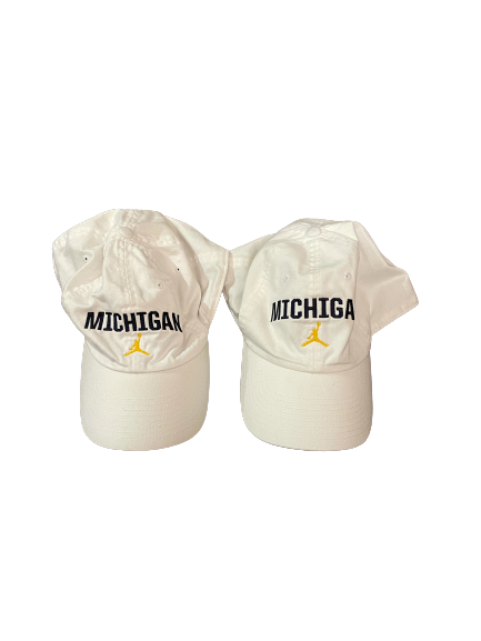 Mike McCray Set of (2) Michigan Football Jordan Hats