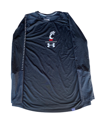 Jarron Cumberland Cincinnati Under Armour Compression Long Sleeve Shirt (Size XL)