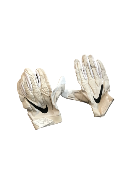 Thaddeus Moss LSU Game Worn Nike Football Gloves (Size XXXL)