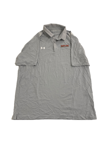 Derek Kief Maryland Football Team-Issued Polo Shirt (Size XL)