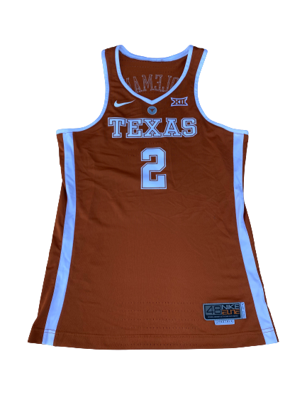 Matt Coleman Texas Basketball 2017-2018 Game Worn Jersey - Photo Matched