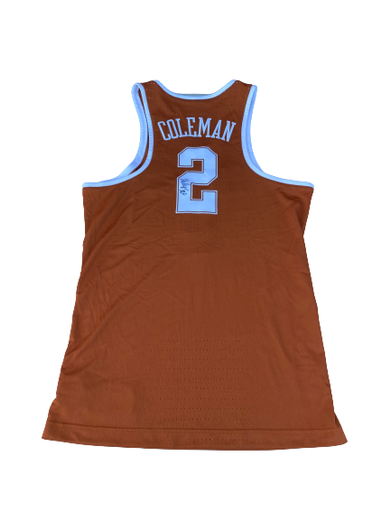 Matt Coleman Texas Basketball 2017-2018 Game Worn Jersey - Photo Matched