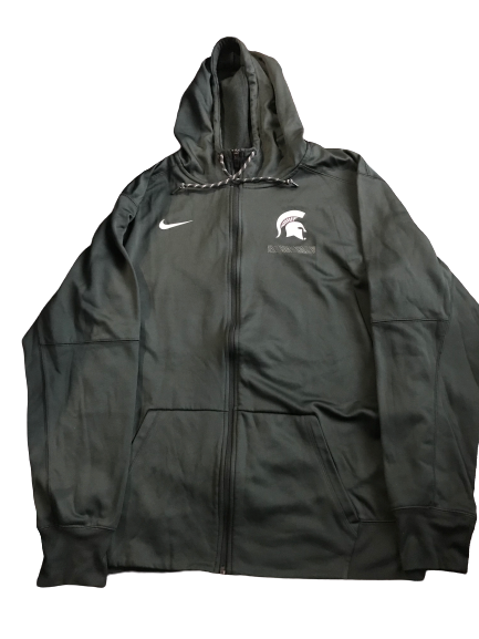 Gavin Schilling Michigan State Team Issued Full-Zip Jacket (Size XXLT)