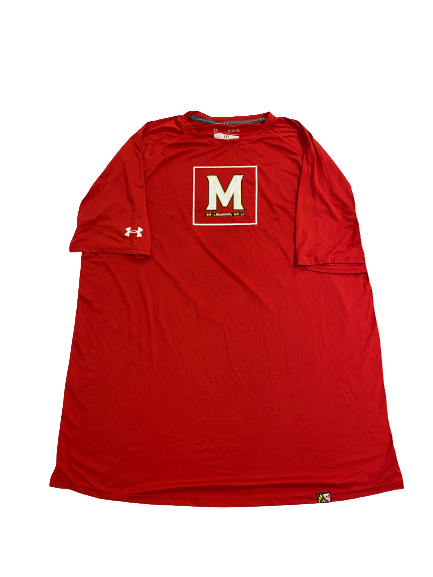 Derek Kief Maryland Football Team-Issued T-Shirt (Size XLT)