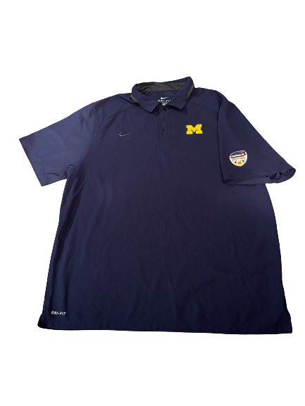 Mike McCray Michigan Football Team Exclusive "Orange Bowl" Polo Shirt (Size XL)