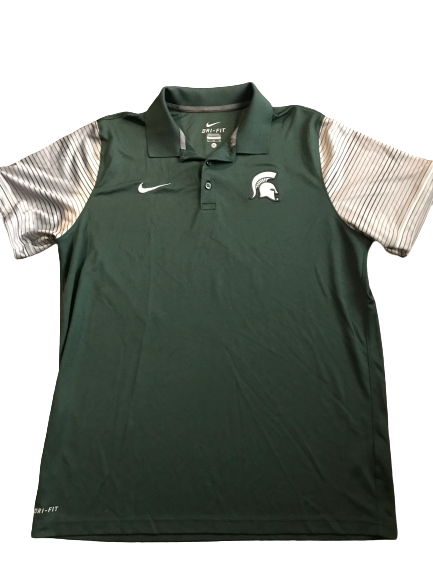 Gavin Schilling Michigan State Team Issued Polo Shirt (Size XL)