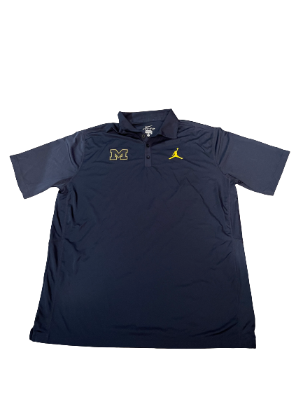 Mike McCray Michigan Football Team Issued Polo Shirt (Size XL)
