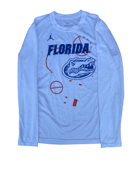 Cydnee Kinslow Florida Basketball Team Issued Long Sleeve Workout Shirt (Size M)