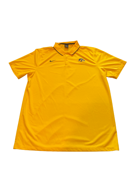 Luka Garza Iowa Basketball Team Issued Travel Polo Shirt (Size XL)