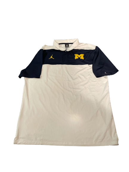 Mike McCray Michigan Football Team Issued Polo Shirt (Size XL)