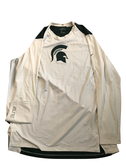 Gavin Schilling Michigan State Team Issued Game Shooting Shirt (Size XL)