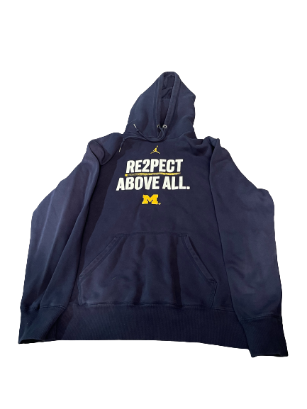 Mike McCray Michigan Football Team Issued Sweatshirt (Size XL)