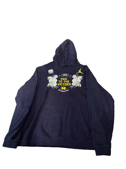 Mike McCray Michigan Football Team Issued "Peach Bowl" Sweatshirt (Size XL)