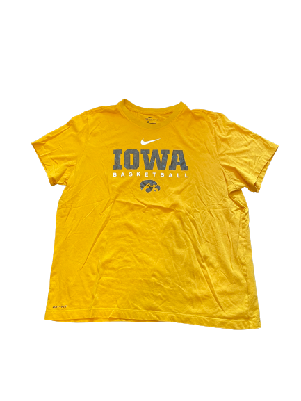 Luka Garza Iowa Basketball Team Issued T-Shirt (Size XXL)
