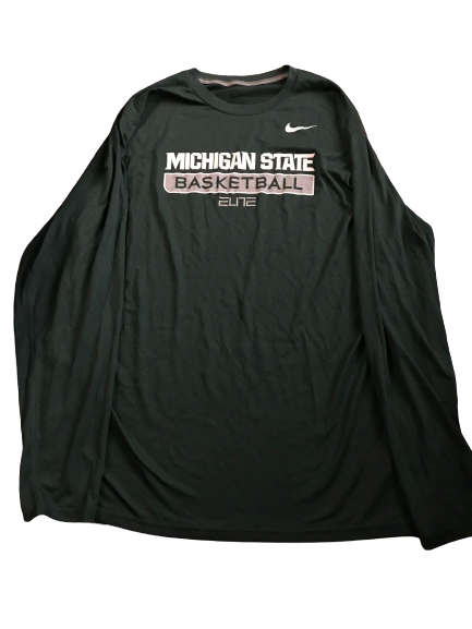 Gavin Schilling Michigan State Team Issued Long Sleeve Shirt (Size XXLT)