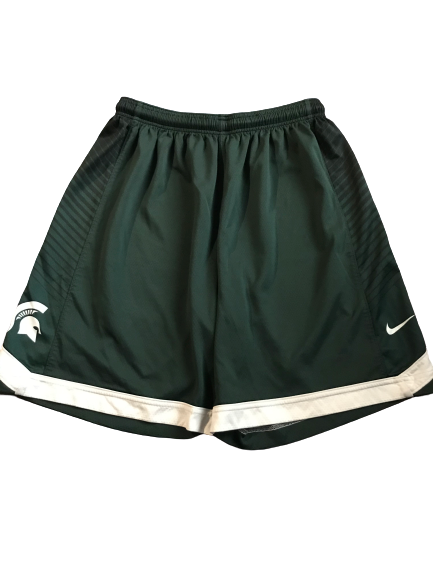 Gavin Schilling Michigan State Team Issued Practice Shorts (Size XXL)