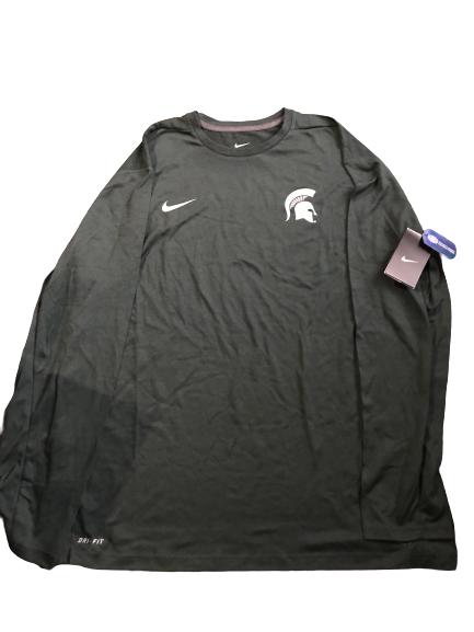 Gavin Schilling Michigan State Team Issued Long Sleeve Shirt (Size XXL)