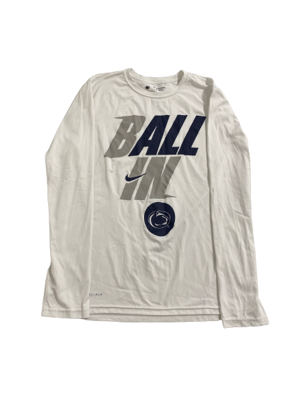 Kelly Jekot Penn State Basketball Team Issued Long Sleeve Shirt (Size M)