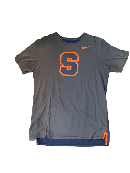 Evan Foster Syracuse Football Team Issued T-Shirt with Number on Back (Size L)