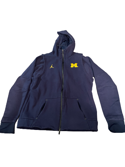 Mike McCray Michigan Football Team Exclusive Double Layered Jacket (Size XL)