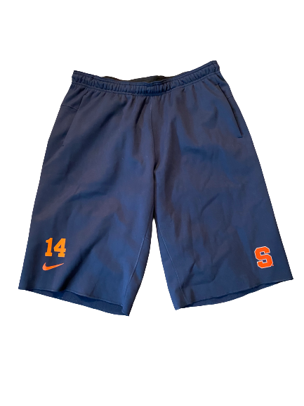 Evan Foster Syracuse Football Team Exclusive Sweat Shorts with Number (Size XL)