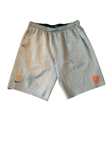 Evan Foster Syracuse Football Team Exclusive Sweat Shorts with Number (Size XL)